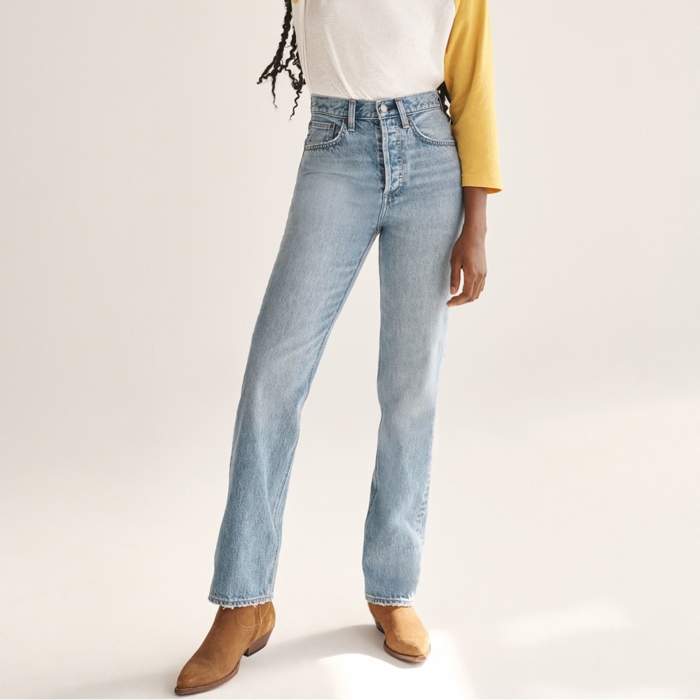 Denim Forum Light Blue High-Rise Jeans